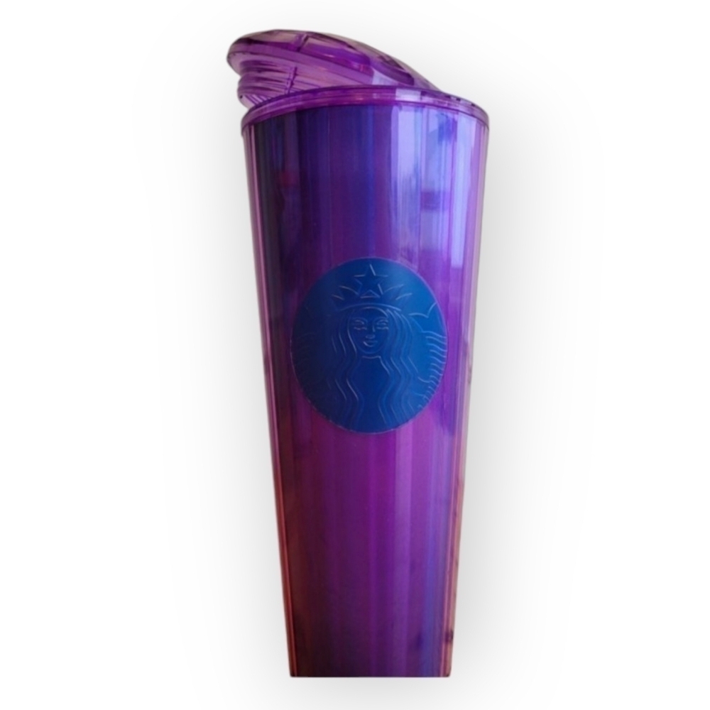 Starbucks 2022 Wisteria Purple Venti Tumbler 24oz Plastic Cup Domed Lid Iced